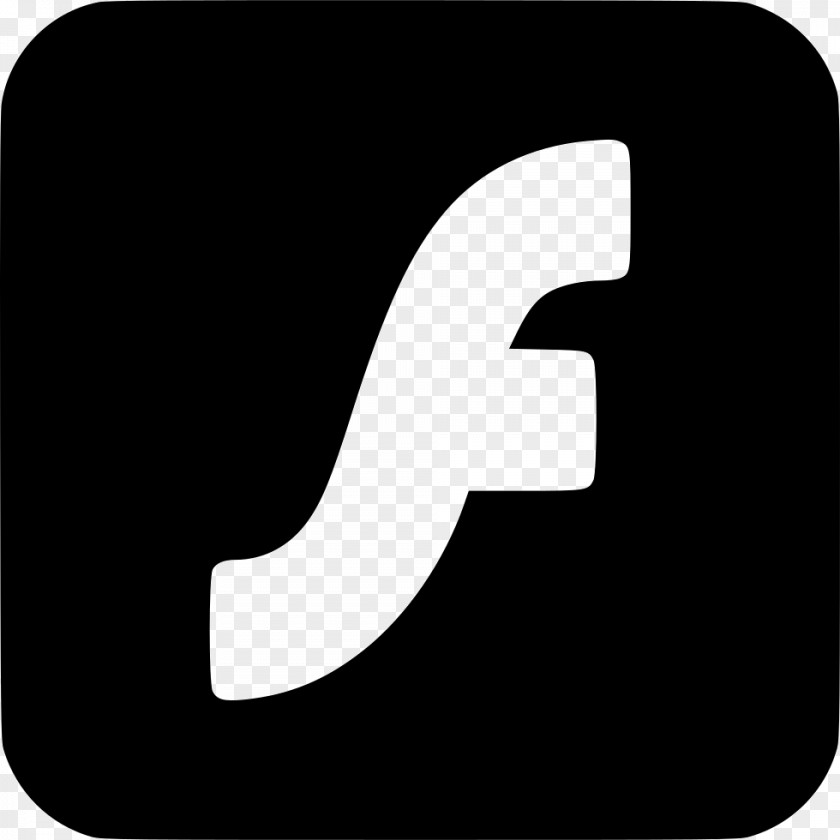Design Adobe Flash Player Logo White Thumb PNG