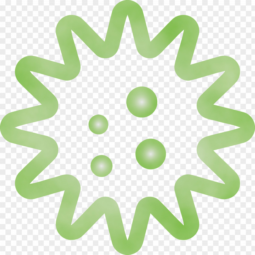 Green Pattern Font Logo Circle PNG