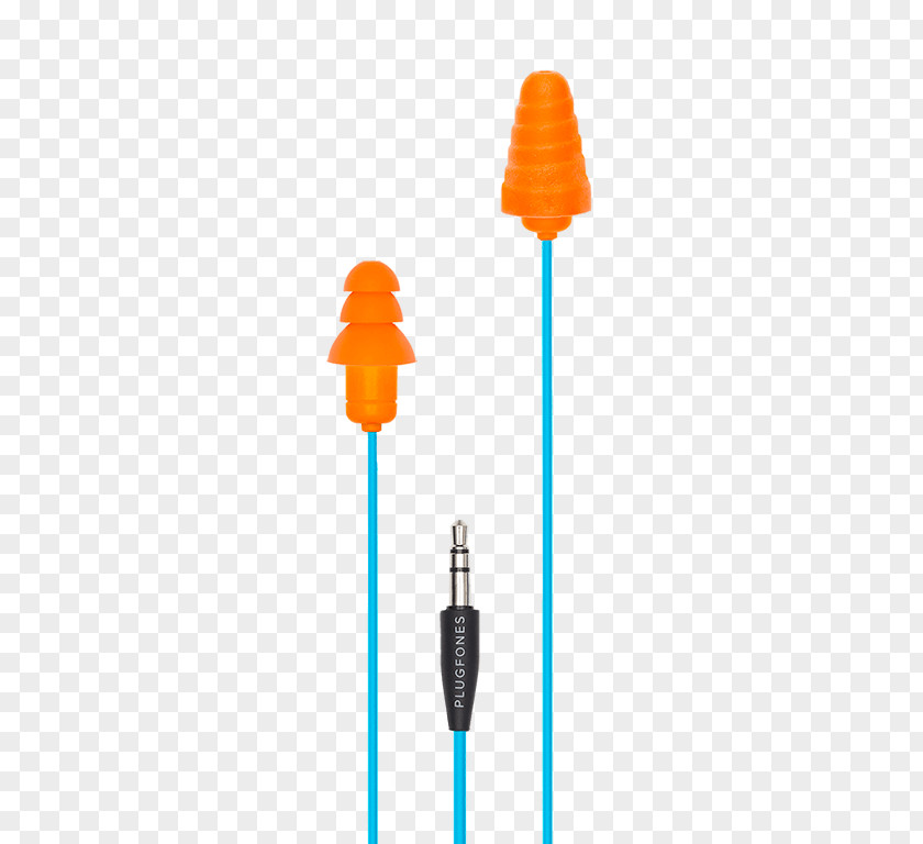 Light Orange Earplug Headphones Gehoorbescherming Sound PNG