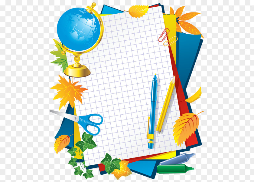 School Borders And Frames Education Picture Printing Writing Paper PNG