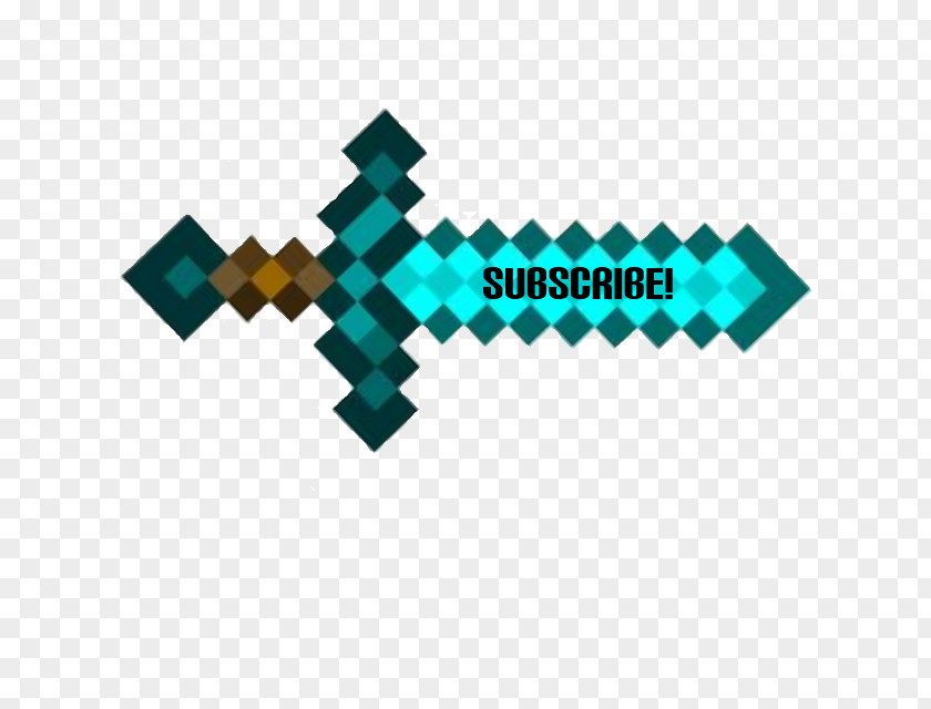 Subscribe Minecraft Master Sword Template Video Game PNG