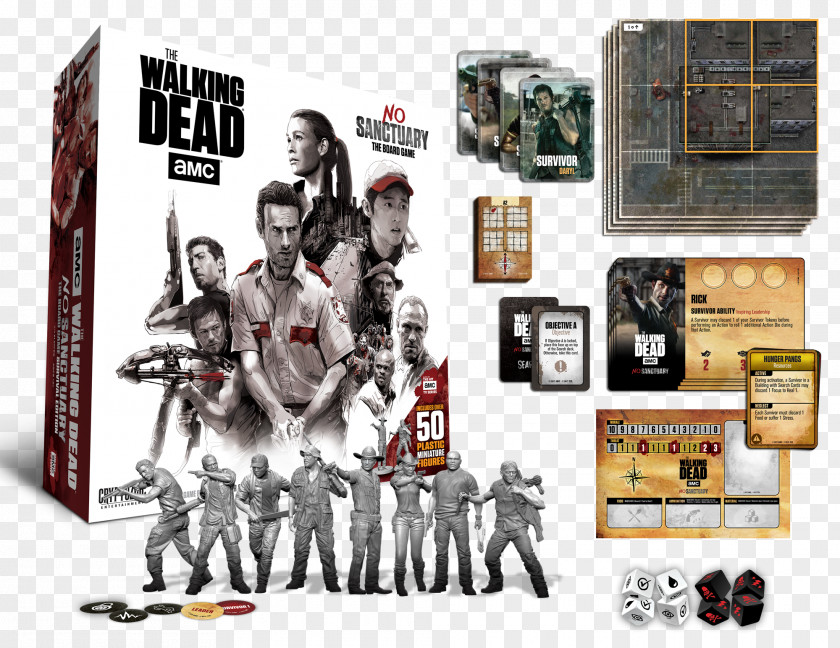 The Walking Dead No Sanctuary Merle Dixon Board Game PNG