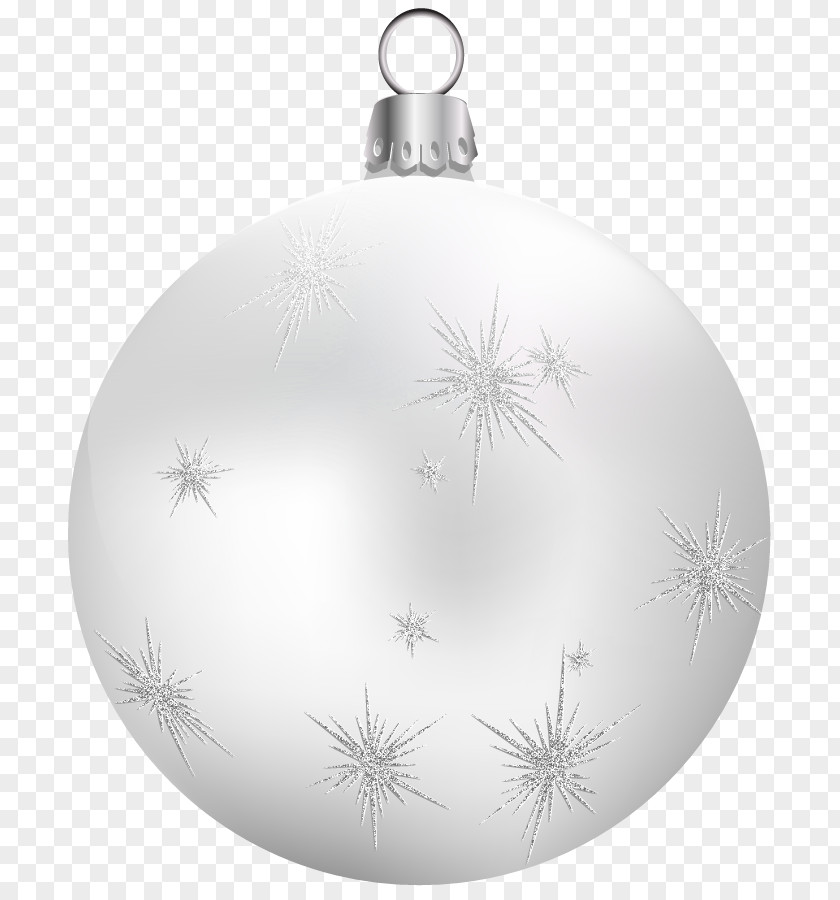 Transparent White Christmas Ball Clipart Ornament Black And PNG