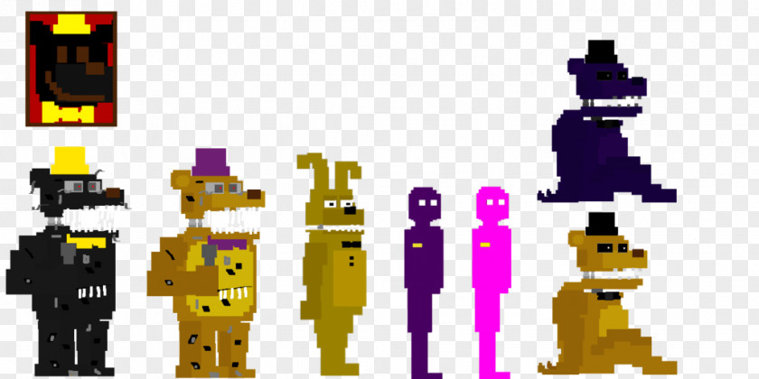 8 BIT Five Nights At Freddy's 4 2 Freddy's: Sister Location 3 PNG
