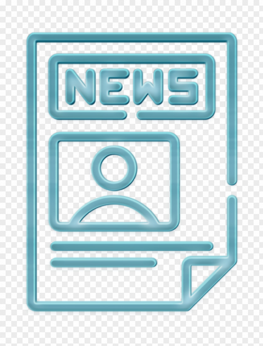 Media Technology Icon Newspaper Text Lines PNG