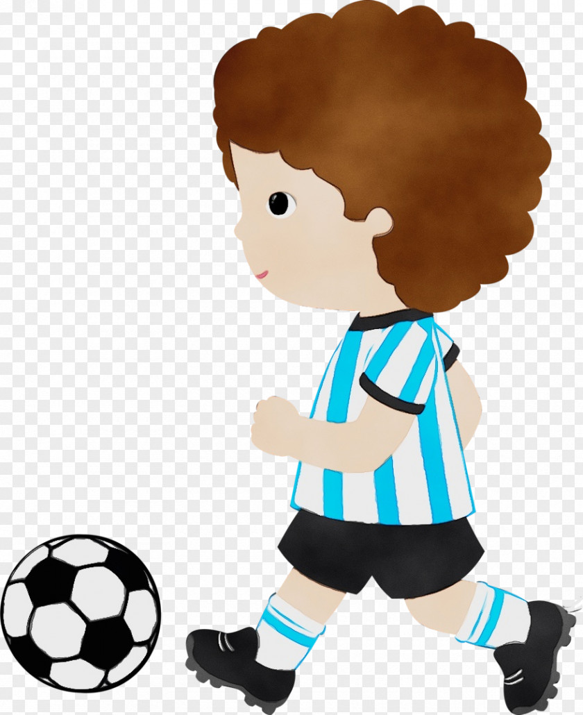 Child Soccer Kick Ball PNG