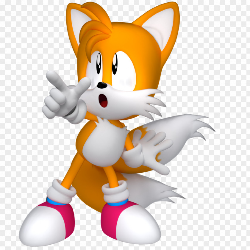 Classic Sonic Generations Chaos Tails Rendering PNG