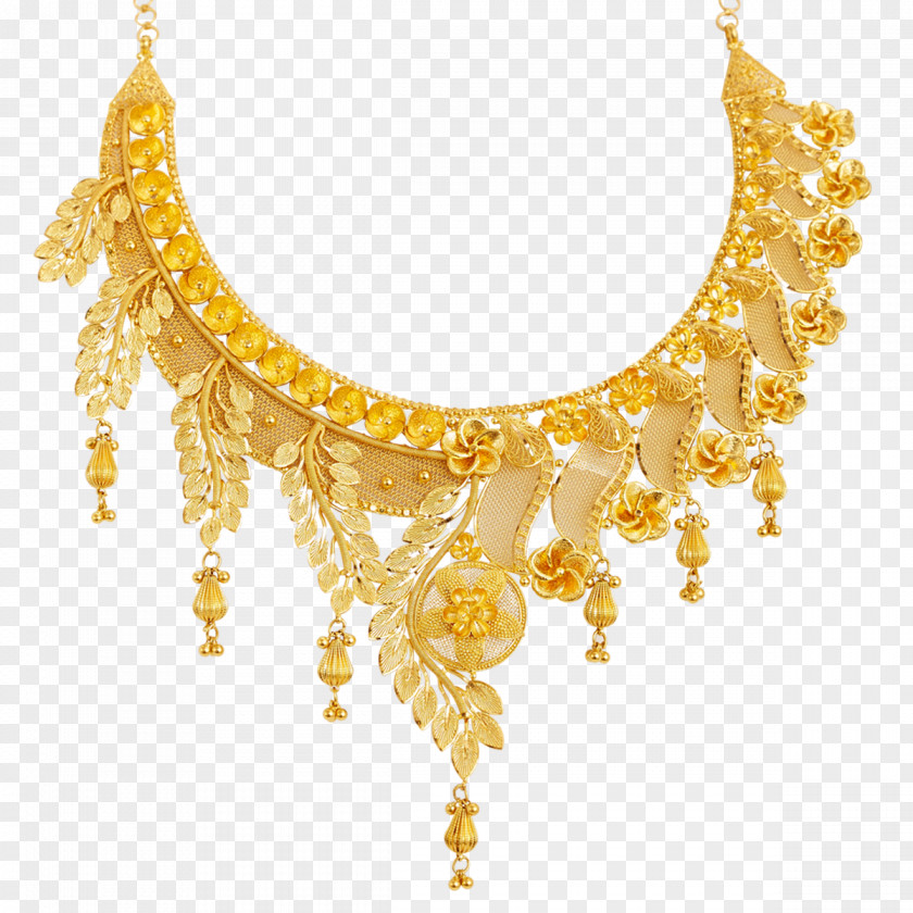 Gold Chain India Earring Jewellery Necklace PNG