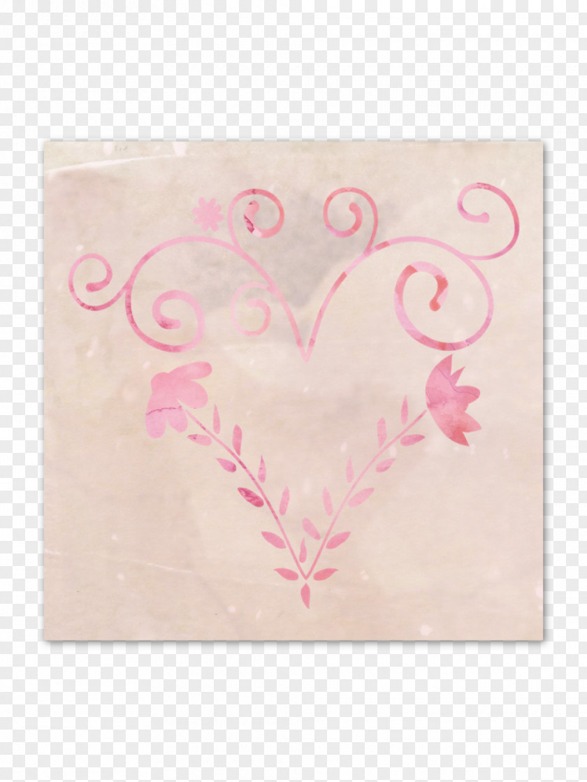Paper Wedding Invitation Place Mats Textile Pink M Heart PNG