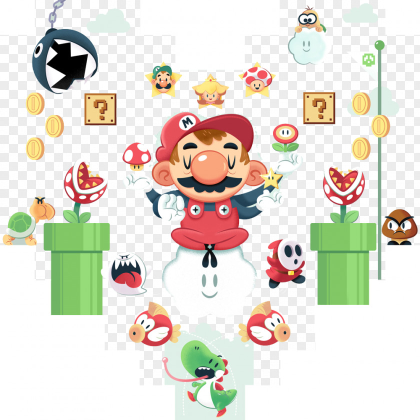 Super Mario Cartoon Background Shading Bros. 2 Smash Odyssey PNG