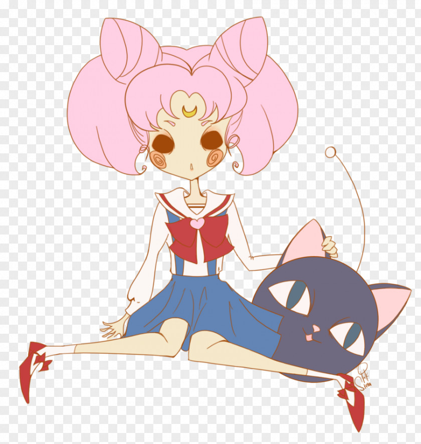 Chibiusa Cat Fan Art Sailor Moon PNG