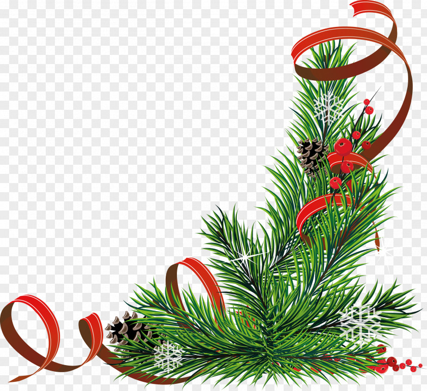Christmas Tree Garland Decoration Clip Art PNG