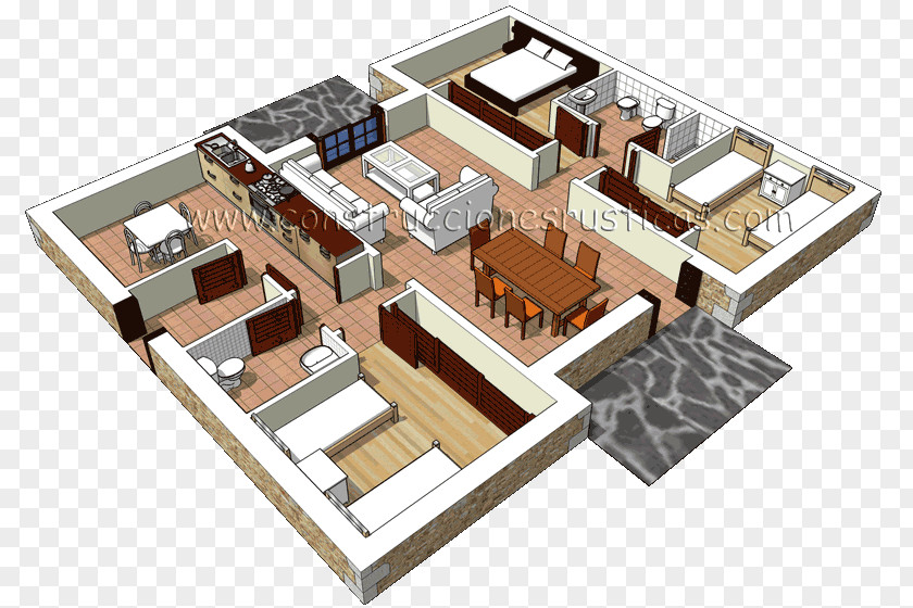 House Floor Plan Facade PNG