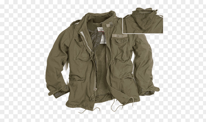 Jacket M-1965 Field Military Surplus Olive PNG