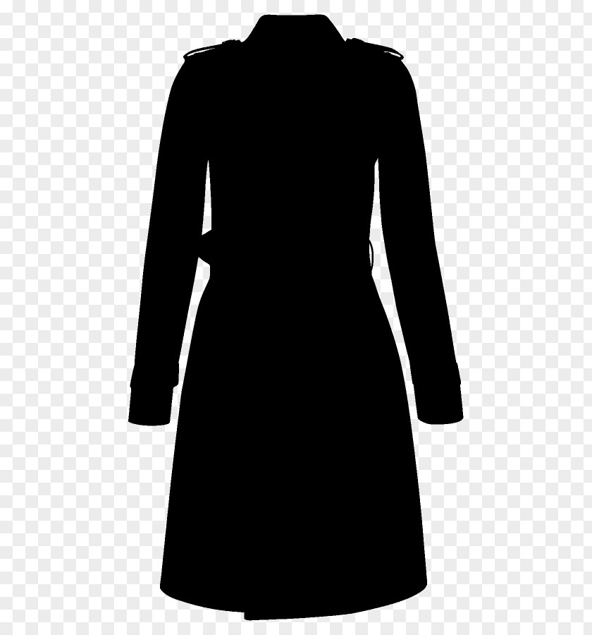Little Black Dress Overcoat Outerwear Sleeve PNG