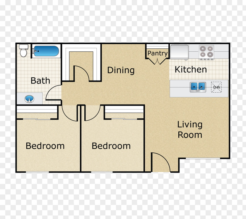 Bed Arbor Court Apartment Homes Floor Plan Room PNG