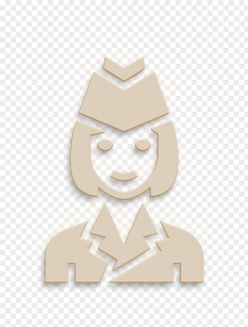 Air Hostess Icon Stewardess Occupation Woman PNG