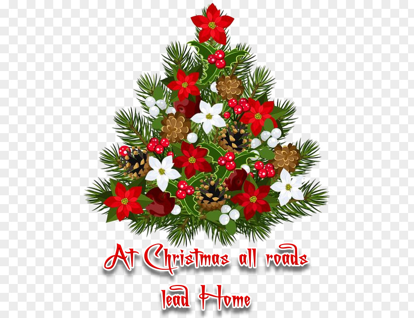 Christmas Tree Decoration Poinsettia PNG