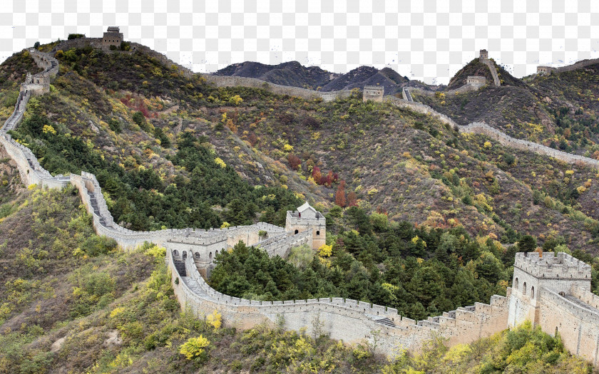 Great Wall Of China Site Jinshanling Wallpaper PNG