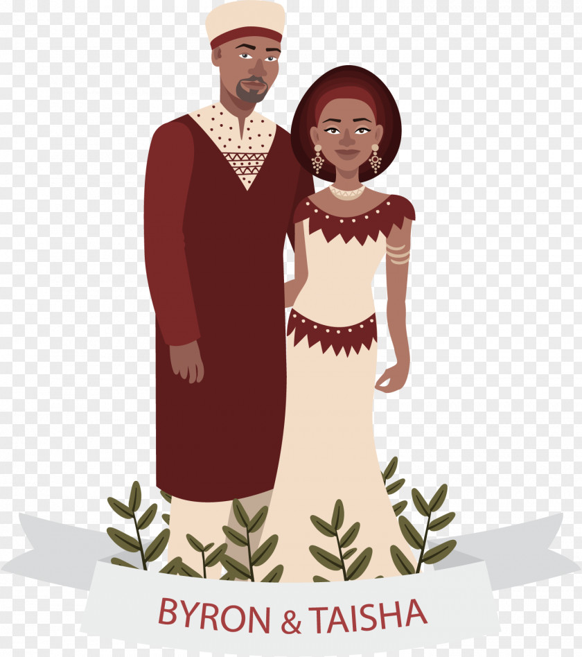 Vector African Couple Africa Euclidean PNG