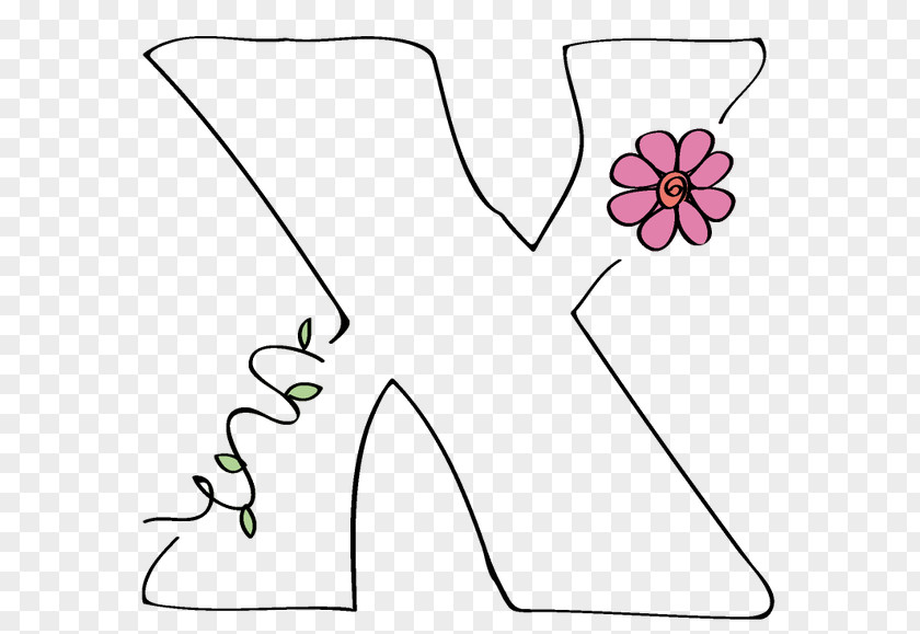 Flower Letter Alphabet Floral Design Font PNG