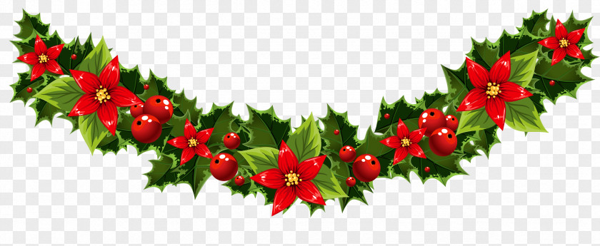 Vector Wreath Christmas Tree Santa Claus Clip Art PNG