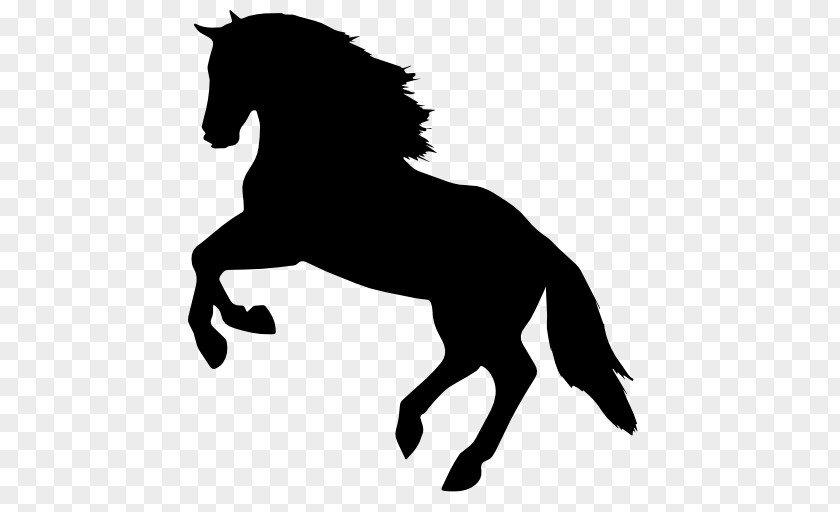 Horse Silhouette Vector Icon PNG