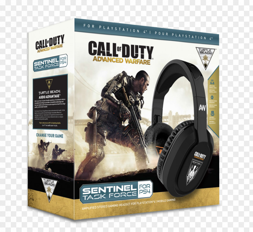 Most Expensive Gaming Headset Call Of Duty: Advanced Warfare PlayStation 4 Xbox 360 Wireless Turtle Beach Duty Ear Force Sentinel Task PNG