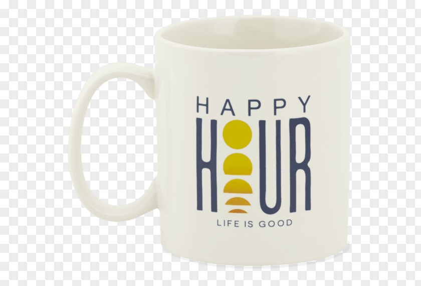 Sunset Happy Hour Coffee Cup Mug Material PNG