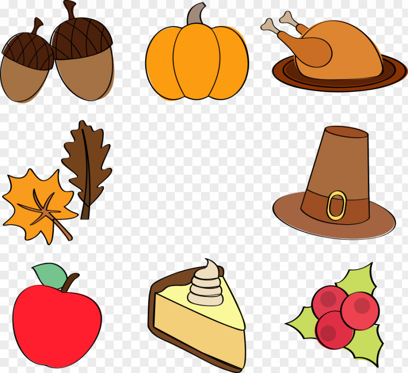 Vector Cake With Apples Thanksgiving Dinner Icon PNG