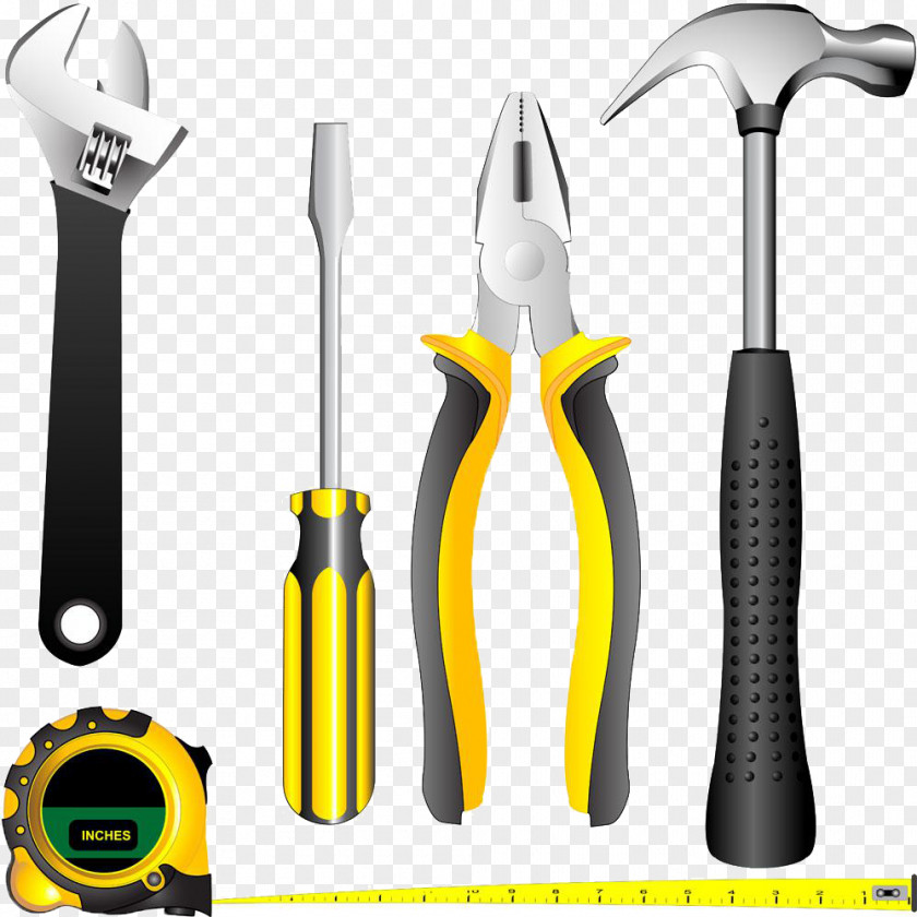 Wrench Screwdriver Pliers Hammer Michi Hand Tool PNG