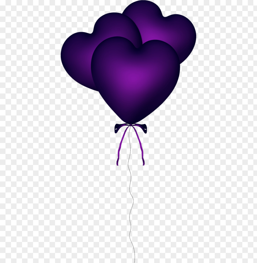 Balloon Purple Heart Clip Art PNG