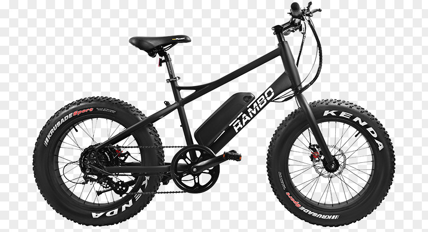 Bicycle Electric Rambo Bikes R750 Fat Bike Mountain Motor PNG