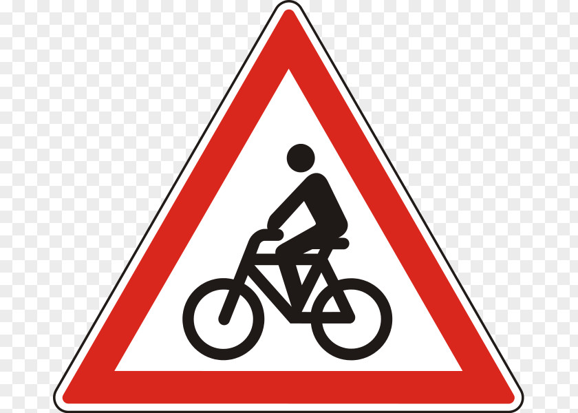 Bicycle Warning Sign Traffic Cycling PNG