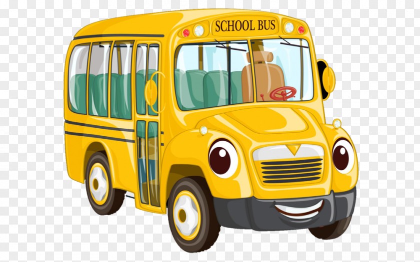 Bus School Clip Art Image PNG