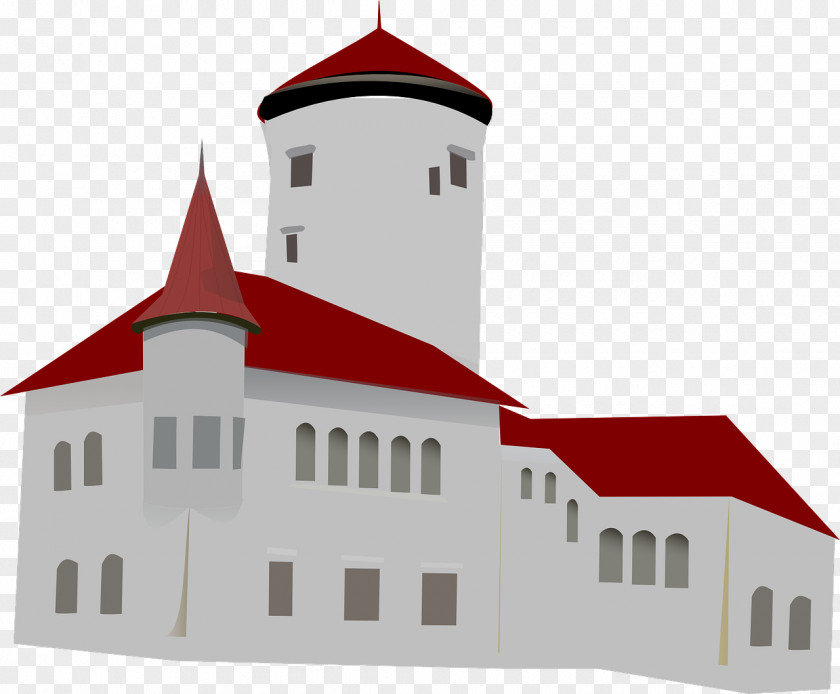 Castle House Monastery Church Clip Art PNG