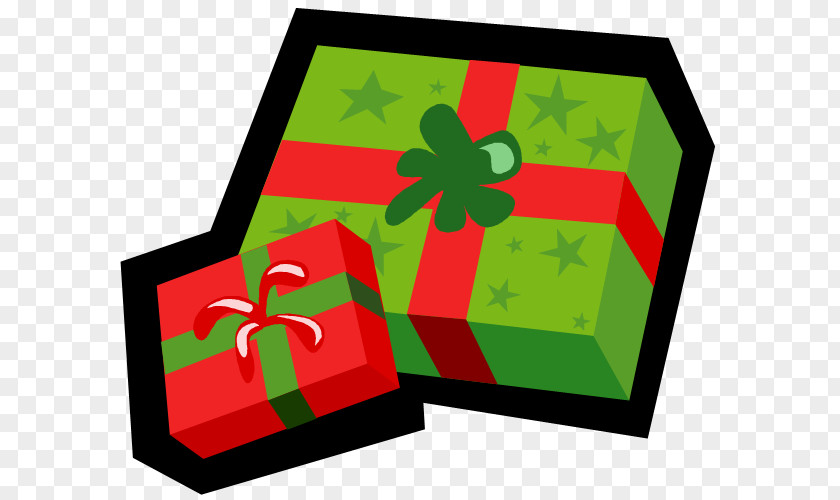 Gift Box REAL Green Symbol Christmas PNG