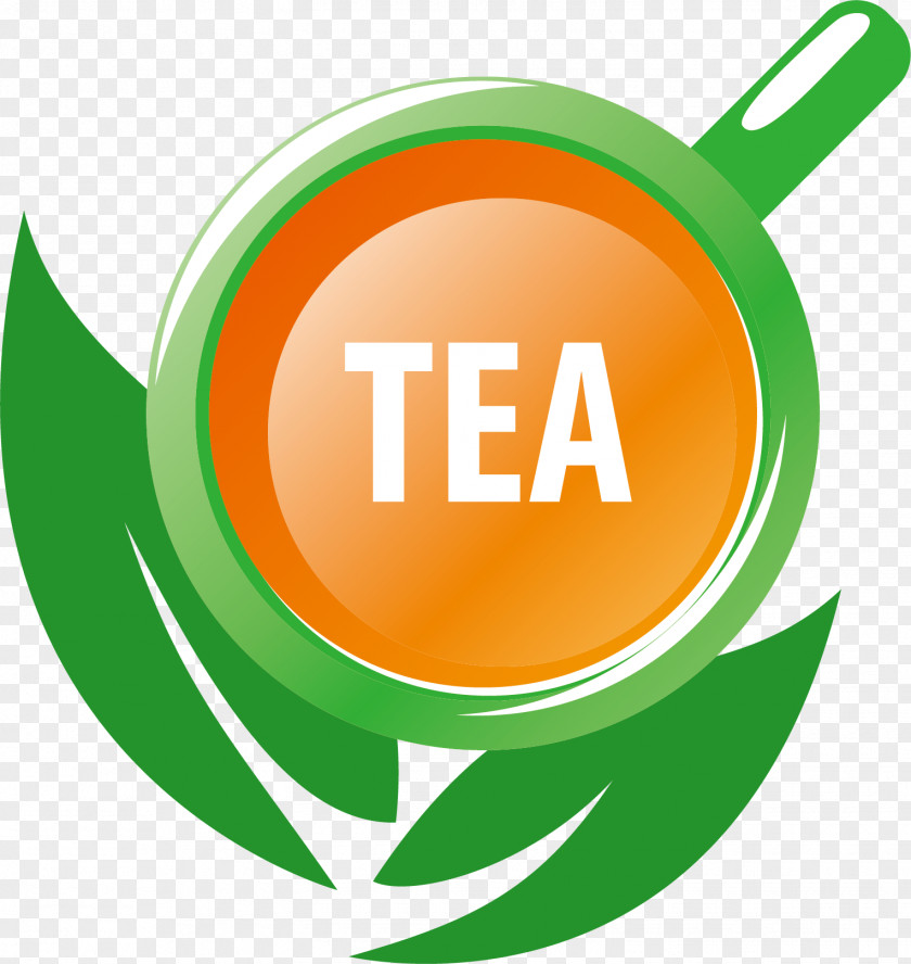 Green Cup Vector Tea Logo Illustration PNG
