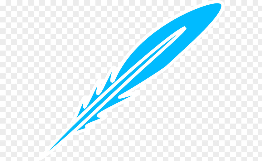 Vector Blue Feather Clip Art PNG