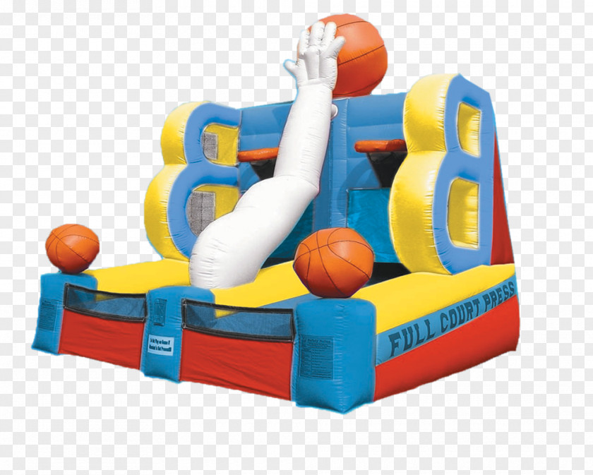 Bounce House Inflatable Full-court Press Basketball Game PNG