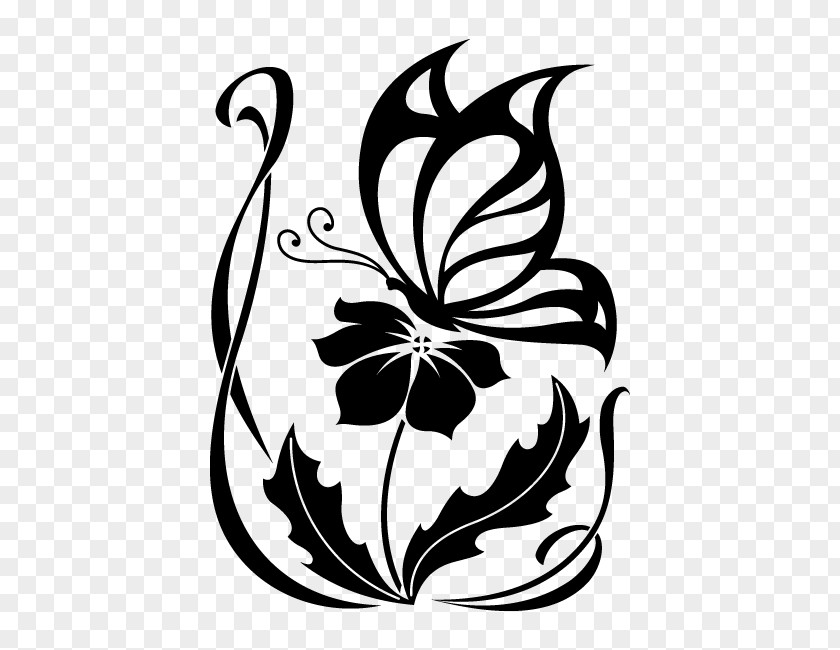 Butterfly Stencil Drawing Silhouette PNG