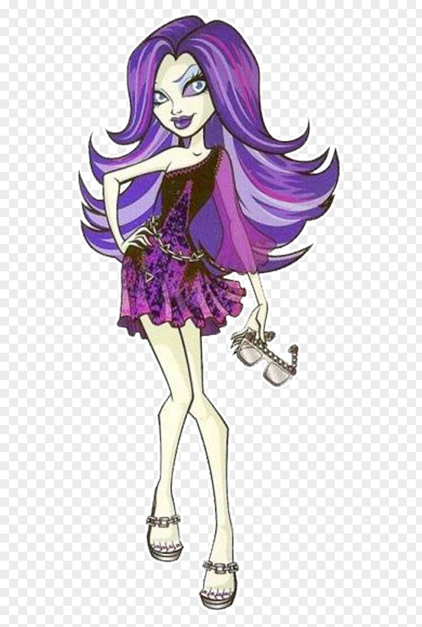 Ghouls Alive SpectraDoll Monster High Spectra Vondergeist Daughter Of A Ghost Doll PNG