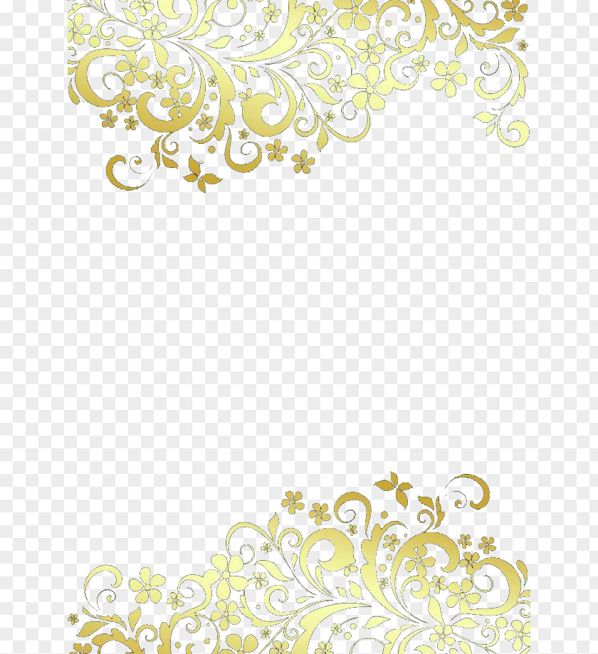 Gold Lace Pattern PNG