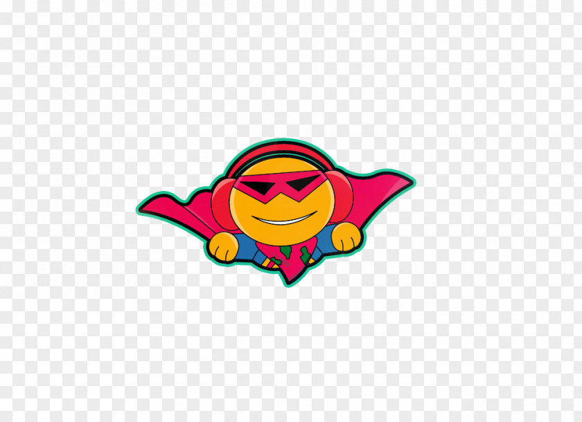 Hand-painted Superman Yellow Cartoon Pattern PNG