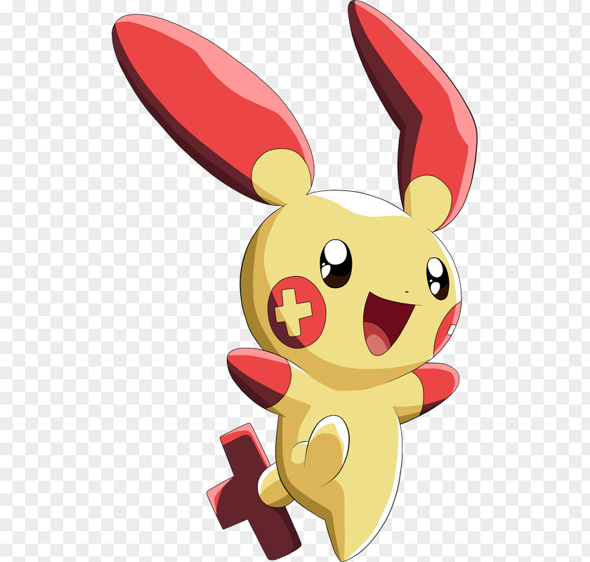 Pokemon Plusle Pokémon Kirlia Rabbit Black & White PNG