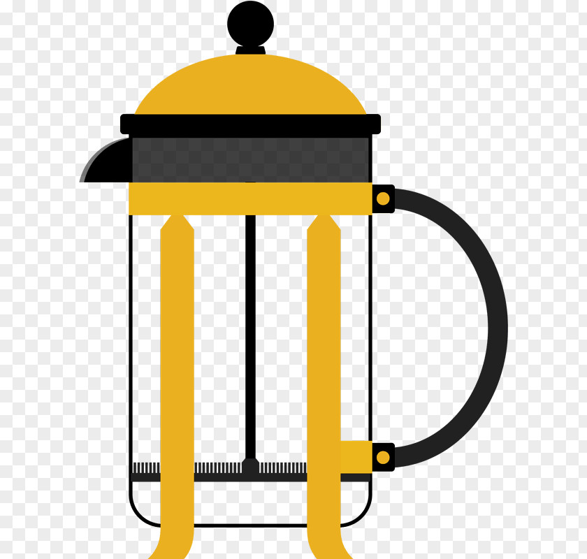 French Press Line Clip Art PNG