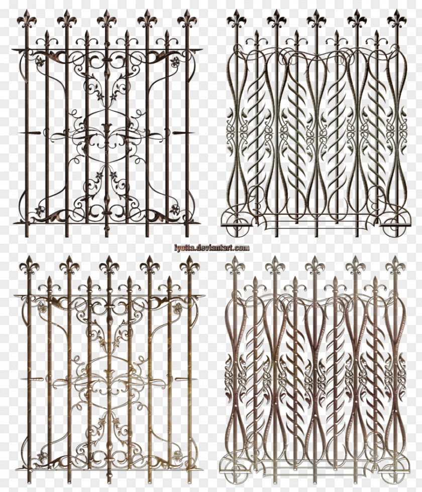 Ornamental Fence Line Art Angle Home PNG