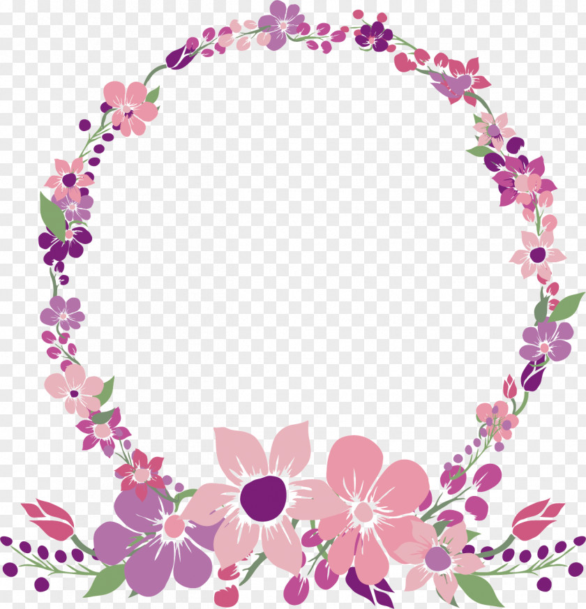 Fashion Accessory Picture Frame Pink Flower PNG