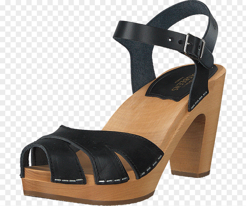 Sandal Shoe Swedish Language Black Beige Clog PNG