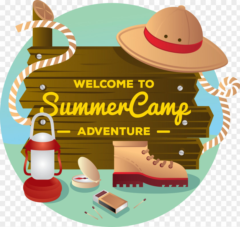 Welcome Summer Clip Art Illustration Camp Vector Graphics Image PNG